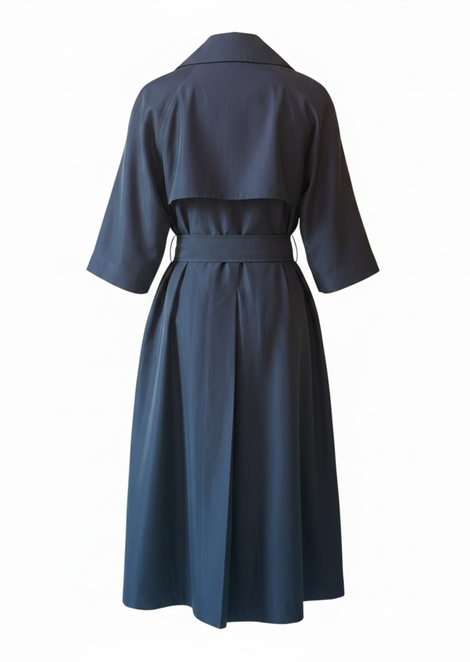 Elie Tahari Silk Short Sleeve Belted Midi Dress - Picture 4 of 4